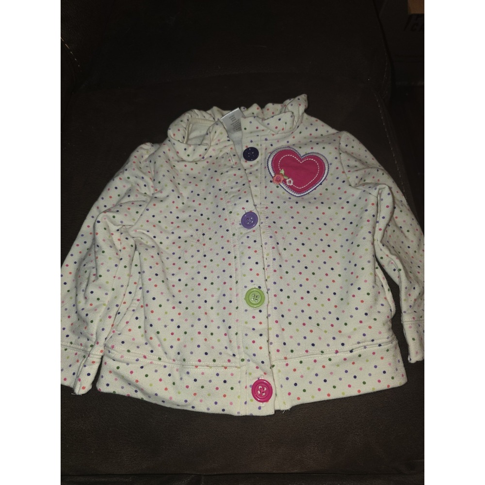 Gymboree stylish corgi heart polka dot sweatshirt size 2t 3t